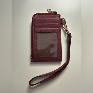 Lionel Burgundy Wallet Wristlet
